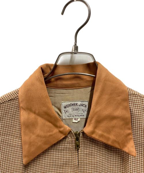 Weather Jack（ウェザージャック）Weather Jack (ウェザージャック) ヴィンテージギャバジンジャケット ブラウン サイズ:42の古着・服飾アイテム