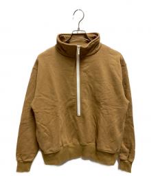 MEYAME（メヤメ）の古着「LONG ZIP SWEAT SHIRT」｜ブラウン
