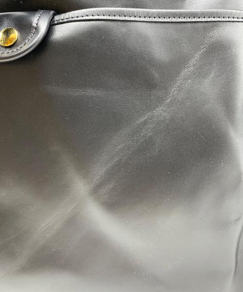 holiday（ホリデー）holiday (ホリデー) LEATHER FLAP BIG BAG ブラックの古着・服飾アイテム