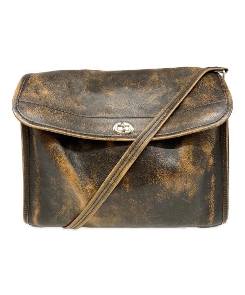 holiday（ホリデー）holiday (ホリデー) LEATHER FLAP BAG ブラウンの古着・服飾アイテム