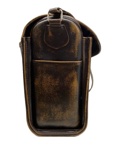 holiday（ホリデー）holiday (ホリデー) LEATHER FLAP BAG ブラウンの古着・服飾アイテム