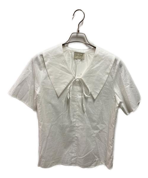 UNITED ARROWS（ユナイテッドアローズ）UNITED ARROWS (ユナイテッドアローズ) リボンプルオーバーブラウス ホワイト サイズ:FREE 未使用品の古着・服飾アイテム