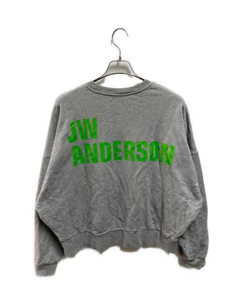 J.W.ANDERSON（ジェイダブリューアンダーソン）J.W.ANDERSON (ジェイダブリューアンダーソン) ロゴスウェット グレー サイズ:Ⅼの古着・服飾アイテム