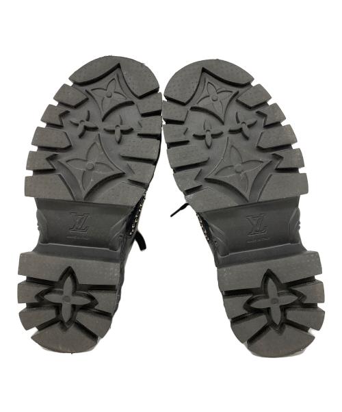 LOUIS VUITTON（ルイ ヴィトン）LOUIS VUITTON (ルイ ヴィトン) スタッズバロックラインダービー シューズ ブラック サイズ:6の古着・服飾アイテム