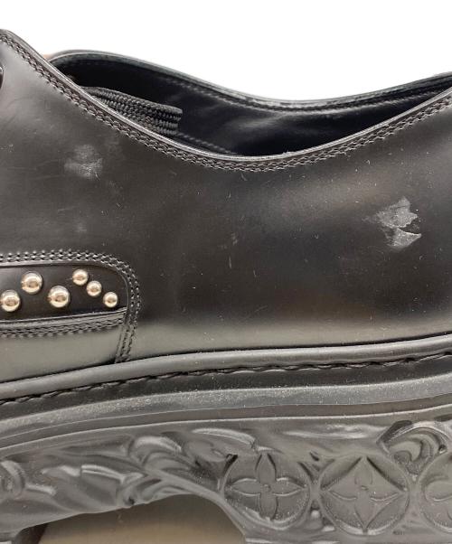 LOUIS VUITTON（ルイ ヴィトン）LOUIS VUITTON (ルイ ヴィトン) スタッズバロックラインダービー シューズ ブラック サイズ:6の古着・服飾アイテム
