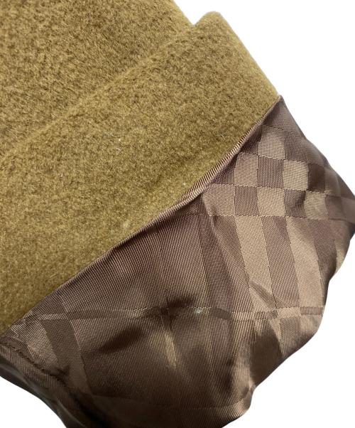 BURBERRY（バーバリー）BURBERRY (バーバリー) アンゴラウールベルベットコート ブラウン サイズ:38の古着・服飾アイテム