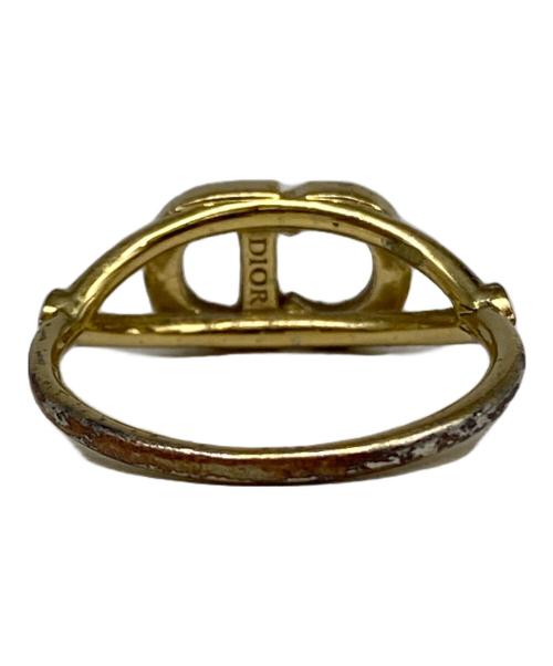 Christian Dior（クリスチャン ディオール）Christian Dior (クリスチャン ディオール) Clair D Luneラインストーンリング ゴールド サイズ:11号の古着・服飾アイテム