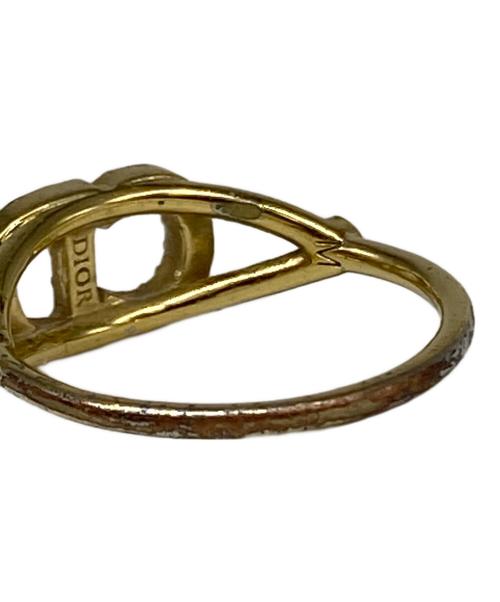 Christian Dior（クリスチャン ディオール）Christian Dior (クリスチャン ディオール) Clair D Luneラインストーンリング ゴールド サイズ:11号の古着・服飾アイテム