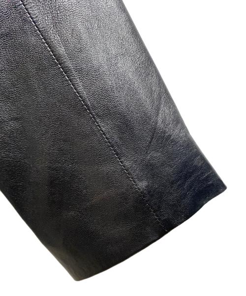 BALMAIN（バルマン）BALMAIN (バルマン) ラムレザージャケット ブラック サイズ:Ⅼの古着・服飾アイテム