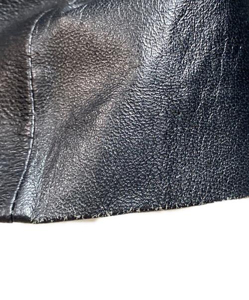 BALMAIN（バルマン）BALMAIN (バルマン) ラムレザージャケット ブラック サイズ:Ⅼの古着・服飾アイテム