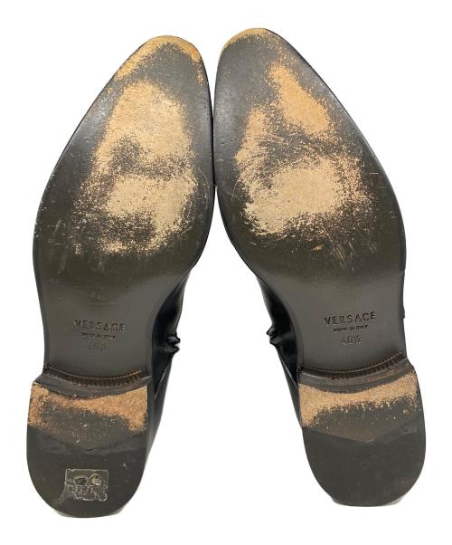 VERSACE（ヴェルサーチェ）VERSACE (ヴェルサーチェ) ブーツ ブラック サイズ:401/2の古着・服飾アイテム