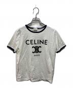CELINEセリーヌ）の古着「トリオンフロゴTシャツ」｜ホワイト
