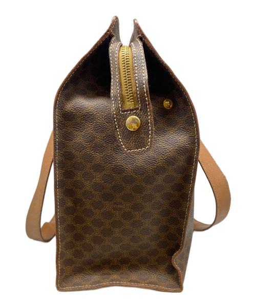 CELINE（セリーヌ）CELINE (セリーヌ) マカダム柄トートバッグ ブラウンの古着・服飾アイテム
