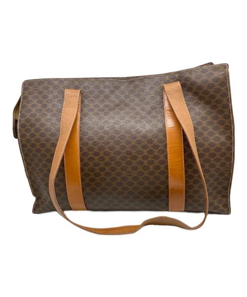 CELINE（セリーヌ）CELINE (セリーヌ) マカダム柄トートバッグ ブラウンの古着・服飾アイテム