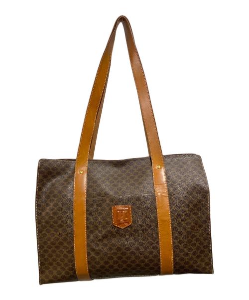 CELINE（セリーヌ）CELINE (セリーヌ) マカダム柄トートバッグ ブラウンの古着・服飾アイテム