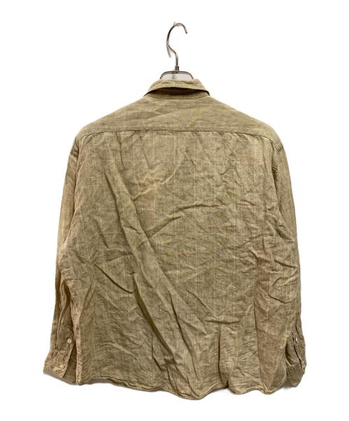 Porter Classic（ポータークラシック）Porter Classic (ポータークラシック) ROLL UP LINEN COTTON SHIRT ベージュ サイズ:Ｓの古着・服飾アイテム