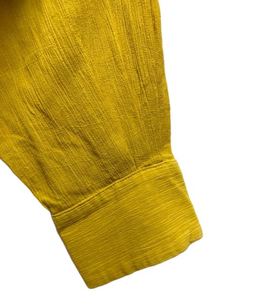 woolf brothers（ウルフブラザーズ）woolf brothers (ウルフブラザーズ) ヴィンテージ開襟シャツ イエロー サイズ:ｓの古着・服飾アイテム