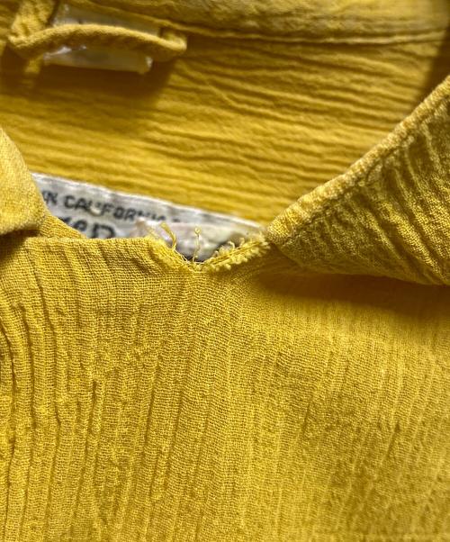 woolf brothers（ウルフブラザーズ）woolf brothers (ウルフブラザーズ) ヴィンテージ開襟シャツ イエロー サイズ:ｓの古着・服飾アイテム