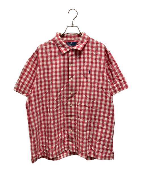 POLO RALPH LAUREN（ポロ・ラルフローレン）POLO RALPH LAUREN (ポロ・ラルフローレン) ブロックチェック開襟シャツ ピンク サイズ:XLの古着・服飾アイテム
