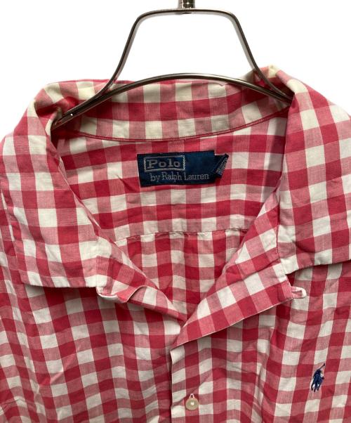 POLO RALPH LAUREN（ポロ・ラルフローレン）POLO RALPH LAUREN (ポロ・ラルフローレン) ブロックチェック開襟シャツ ピンク サイズ:XLの古着・服飾アイテム