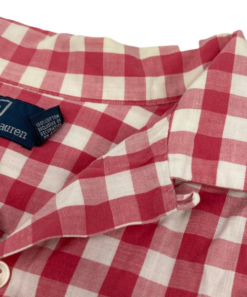 POLO RALPH LAUREN（ポロ・ラルフローレン）POLO RALPH LAUREN (ポロ・ラルフローレン) ブロックチェック開襟シャツ ピンク サイズ:XLの古着・服飾アイテム