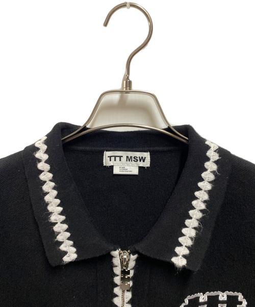 TTT MSW（ティー）TTT MSW (ティー) 25SS ジップアップニットジャケット ブラック サイズ:Ｍの古着・服飾アイテム