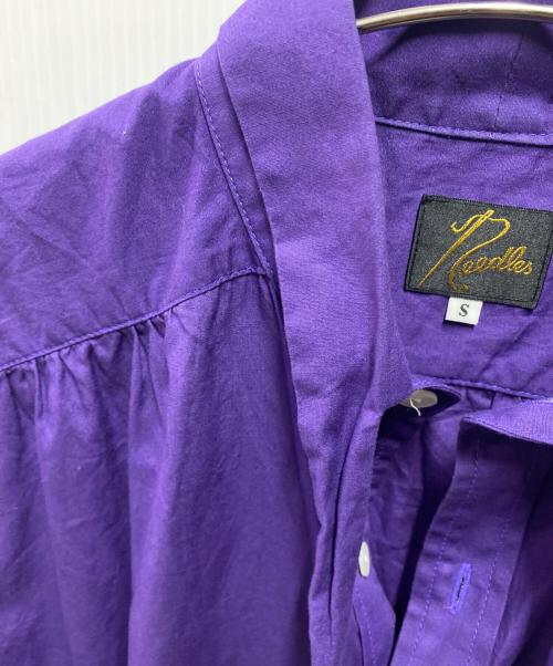 Needles（ニードルズ）Needles (ニードルズ) Ascot Collar EDW Shirt Cotton Broadcloth パープル サイズ:Sの古着・服飾アイテム