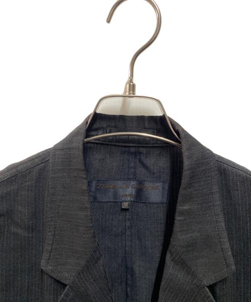 COMME des GARCONS HOMME（コムデギャルソン オム）COMME des GARCONS HOMME (コムデギャルソン オム) 90's リネン3Bジャケット ブラック サイズ:Ｍの古着・服飾アイテム