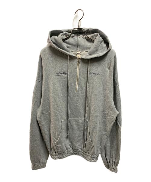 SHINYA KOZUKA（シンヤコズカ）SHINYA KOZUKA (シンヤコズカ) ordinary zip hoodie グレー サイズ:sの古着・服飾アイテム
