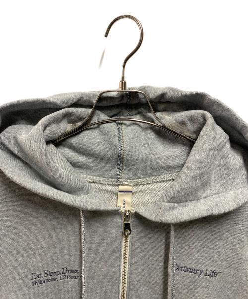 SHINYA KOZUKA（シンヤコズカ）SHINYA KOZUKA (シンヤコズカ) ordinary zip hoodie グレー サイズ:sの古着・服飾アイテム