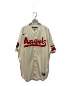 NIKEナイキ）の古着「MLBエンゼルスベースボールシャツ T770-ANCC OHTANI 17」｜アイボリー