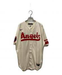 NIKE（ナイキ）の古着「MLBエンゼルスベースボールシャツ T770-ANCC OHTANI 17」｜アイボリー
