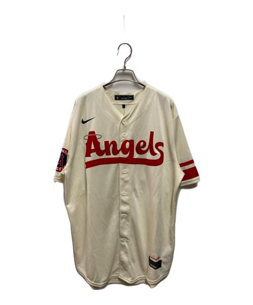 NIKE（ナイキ）NIKE (ナイキ) MLBエンゼルスベースボールシャツ T770-ANCC OHTANI 17 アイボリー サイズ:Lの古着・服飾アイテム