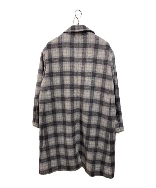 PENDLETON（ペンドルトン）PENDLETON (ペンドルトン) ウールチェックコート グレー サイズ:Ｍの古着・服飾アイテム