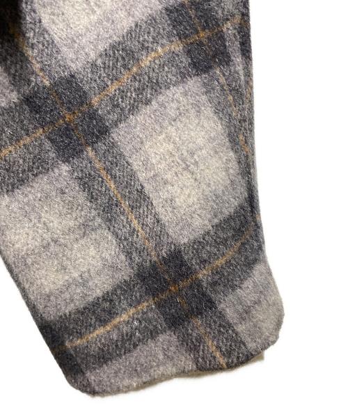 PENDLETON（ペンドルトン）PENDLETON (ペンドルトン) ウールチェックコート グレー サイズ:Ｍの古着・服飾アイテム