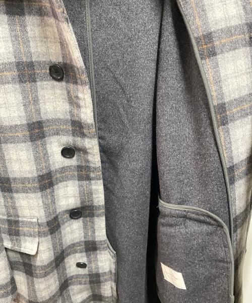 PENDLETON（ペンドルトン）PENDLETON (ペンドルトン) ウールチェックコート グレー サイズ:Ｍの古着・服飾アイテム