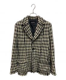 tricot COMME des GARCONS（トリココムデギャルソン）の古着「千鳥柄2Bジャケット」｜ベージュ