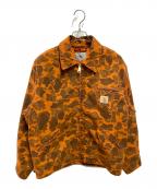 Carhartt WIPカーハート ワークインプログレス）の古着「DUCK DETROIT JACKET」｜オレンジ
