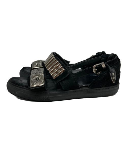 TOGA PULLA（トーガ プルラ）TOGA PULLA (トーガ プルラ) STUDIOUS (ステュディオス) METAL SNEAKER SANDAL ブラック サイズ:サイズ詳細参照の古着・服飾アイテム