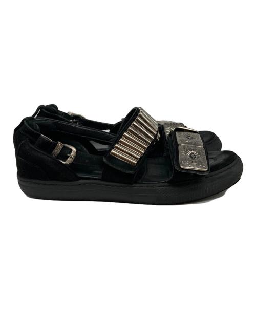 TOGA PULLA（トーガ プルラ）TOGA PULLA (トーガ プルラ) STUDIOUS (ステュディオス) METAL SNEAKER SANDAL ブラック サイズ:サイズ詳細参照の古着・服飾アイテム
