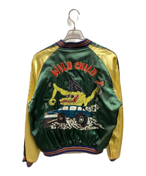 TAILOR TOYO（テーラー東洋）TAILOR TOYO (テーラー東洋) リバーシブルスカジャン グリーン×ブラック サイズ:Ⅼの古着・服飾アイテム