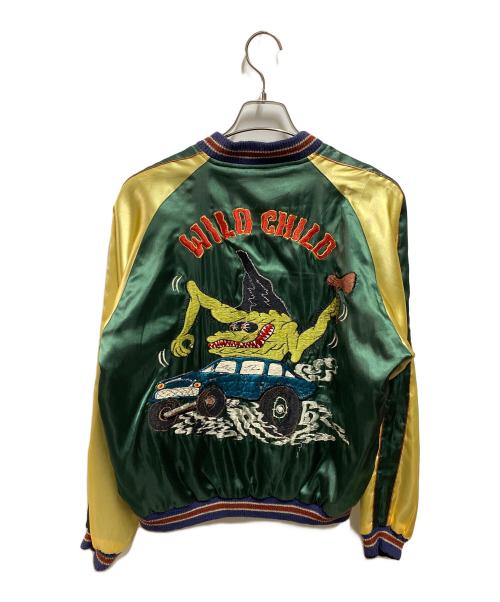 TAILOR TOYO（テーラー東洋）TAILOR TOYO (テーラー東洋) リバーシブルスカジャン グリーン×ブラック サイズ:Ⅼの古着・服飾アイテム