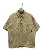 Patagoniaパタゴニア）の古着「ハーフボタンチェックシャツ」｜ベージュ