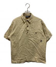 Patagonia（パタゴニア）の古着「ハーフボタンチェックシャツ」｜ベージュ