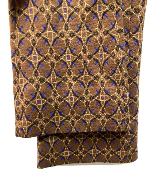 CABAN（キャバン）CABAN (キャバン) 総柄ニットパンツ ブラウン サイズ:ＦＲＥＥの古着・服飾アイテム