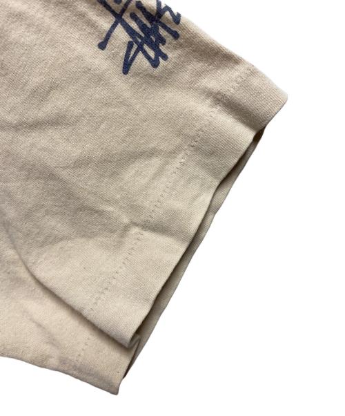 stussy（ステューシー）stussy (ステューシー) オールドスタープリントTシャツ ベージュ サイズ:Mの古着・服飾アイテム