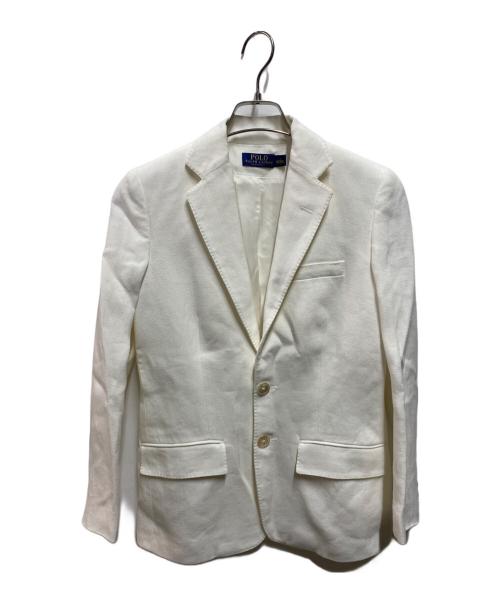 POLO RALPH LAUREN（ポロ・ラルフローレン）POLO RALPH LAUREN (ポロ・ラルフローレン) リネンテーラードジャケット ホワイト サイズ:Ｍの古着・服飾アイテム