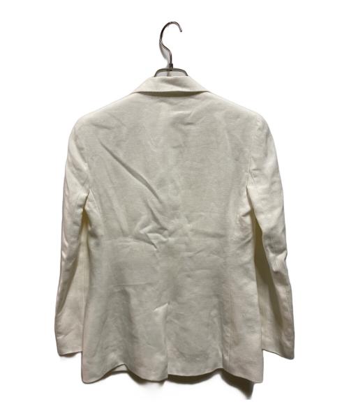 POLO RALPH LAUREN（ポロ・ラルフローレン）POLO RALPH LAUREN (ポロ・ラルフローレン) リネンテーラードジャケット ホワイト サイズ:Ｍの古着・服飾アイテム