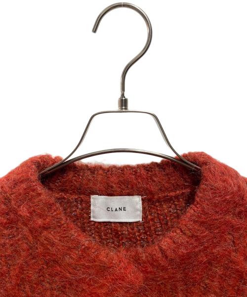 CLANE（クラネ）CLANE (クラネ) COLOR MOHAIR SHAGGY CARDIGAN レッド サイズ:1の古着・服飾アイテム