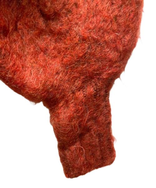 CLANE（クラネ）CLANE (クラネ) COLOR MOHAIR SHAGGY CARDIGAN レッド サイズ:1の古着・服飾アイテム